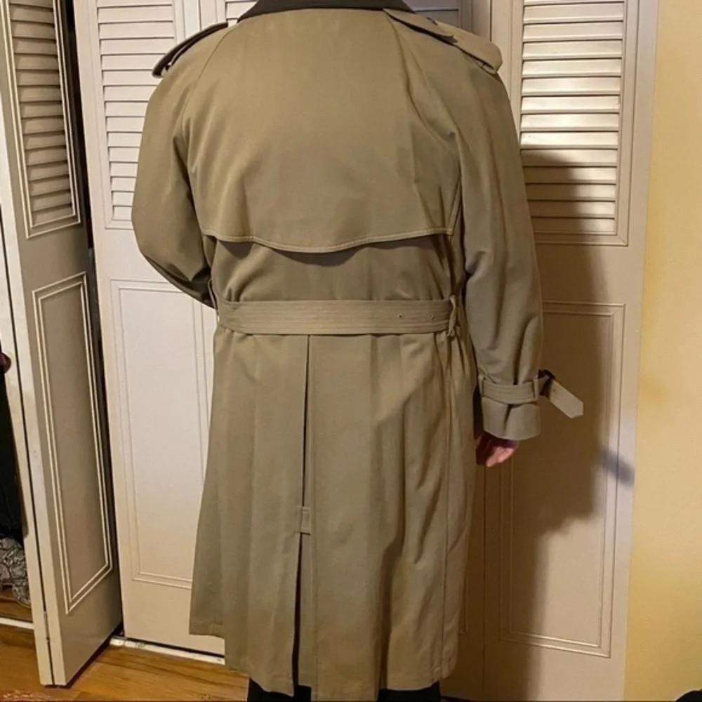 👩🏼‍💻💼🙋🏻‍♂️Joseph Abboud || Mens Trench Coat 42 Short - Picture 6 of 11